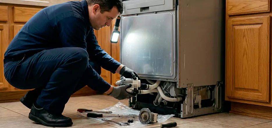 Dishwasher Drain Hose Repair in Cranston